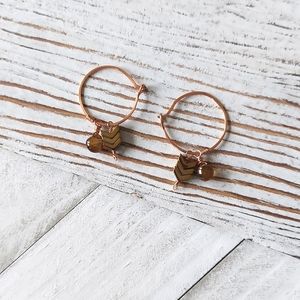 Artisan Jewelry Collection - Aris Copper Hoop Earrings